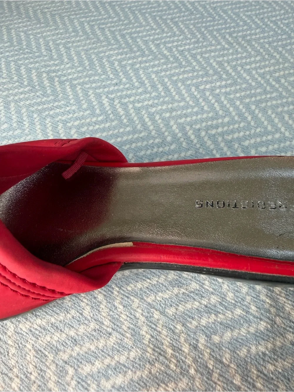 Women's Red Slide Wedge Sandals - Sleek Slip-On Comfort